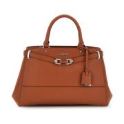 Guess Silvye Bucket Handväska Cognac Brown, Dam