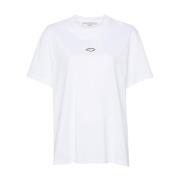 Stella McCartney Kristalläppar Grafisk T-shirt White, Dam