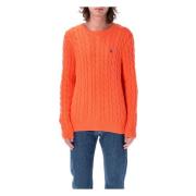 Ralph Lauren Herrkläder Stickat Vår Melon Ss25 Orange, Herr