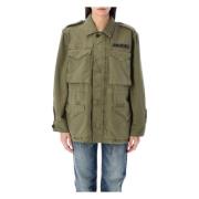 Ralph Lauren Bomullstwill Field Jacket Green, Dam