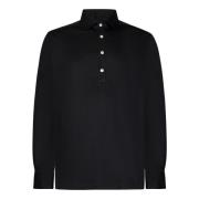 Kiton Svart Piké Herrkläder Black, Herr