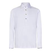 Kiton Vit Polo Skjorta för Män White, Herr