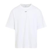 Off White Vit T-shirt Trendig Stil Herrkläder White, Herr