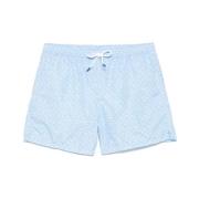 Fedeli Ljusblå Badkläder Dragsko Shorts Blue, Herr