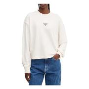 Tommy Jeans Essential Hoodie White, Dam