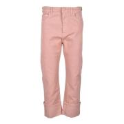 Max Mara Klassiska jeans med 99% bomull Pink, Dam