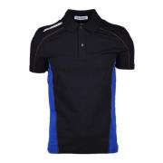 Bikkembergs Bomull Elastan Polo Tröja Black, Herr