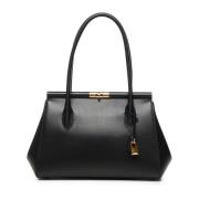 Dolce & Gabbana Svart Marlene Läder Väska Black, Dam