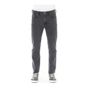 Baldinini Tidlösa Regular Jeans för Moderna Män Gray, Herr