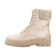 Tommy Hilfiger Lace-up Boots Beige, Dam