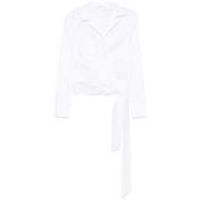 Ermanno Scervino Vit Wrap Design Skjorta med Knappmanschetter White, D...