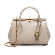 Dolce & Gabbana Marlene Beige Läder Väska Beige, Dam