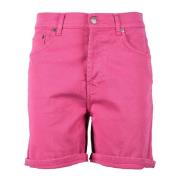 Dondup Bomullsblandning Stretch Shorts Pink, Dam