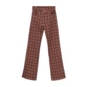 R13 Auburn Plaid Jane Jeans Brown, Dam