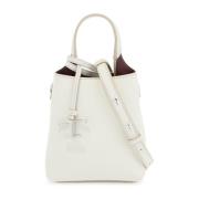 Tod's Elegant vit läder crossbodyväska White, Dam