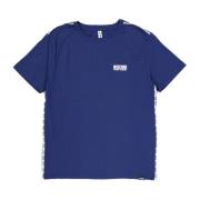 Moschino Bomullst-shirt med logodetalj Blue, Herr