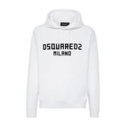 Dsquared2 Svart Sweater Kollektion White, Herr