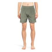 Stone Island Nylon Metal Elastisk Midja Shorts Green, Herr