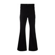 Ernest W. Baker Svarta Denim Flare Jeans Black, Herr