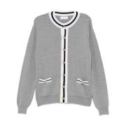 Ernest W. Baker Grå Kontrast Trim Cardigan Gray, Herr