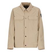 Canada Goose Beige Jacka med Krage och Fickor Beige, Herr