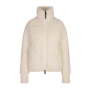 Moncler Vit Dunjacka Fjällstil White, Dam