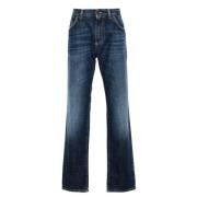 Dolce & Gabbana Broderade Denim Jeans Blue, Herr