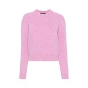 Balenciaga Rosa Logo Appliqué Tröja Pink, Dam