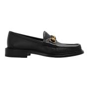 Gucci Svarta Läder Loafer Skor Black, Herr