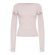 Sportmax Top Alcide Beige, Dam