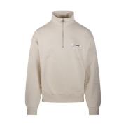 Jacquemus Gros Grain Sweatshirt i Beige Beige, Herr