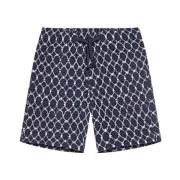 Orlebar Brown Midnight Navy Geo Tile Stickade Shorts Multicolor, Herr