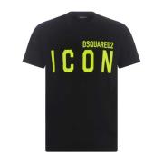 Dsquared2 Logo Print T-Shirt Black, Herr