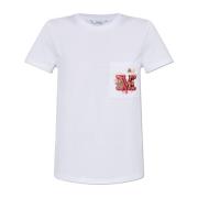 Max Mara T-shirt Nunzio White, Dam