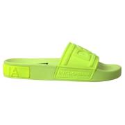 Dolce & Gabbana Sliders Green, Dam