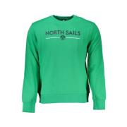 North Sails Borstad Sweatshirt med Logotyptryck Green, Herr