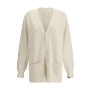 Extreme Cashmere Cashmere V-ringad Kofta med Fickor Beige, Dam