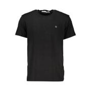 Calvin Klein Svart bomull T-shirt med logotyp Black, Herr