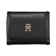 Tommy Hilfiger Elegant svart plnbok med dubbla fack Black, Dam