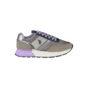 U.s. Polo Assn. Grå Polyester Dam Sneakers Gray, Dam