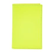 Comme des Garçons Fluorescerande Gul Kompakt Läderplånbok Yellow, Dam