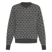 Givenchy Grå Crew Neck Sweater Gray, Herr