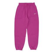 Nike Fuchsia/Sail High-Waisted Fleece SportsWear Pink, Dam