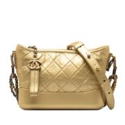 Chanel Vintage Pre-owned Laeder crossbodyvskor Yellow, Dam