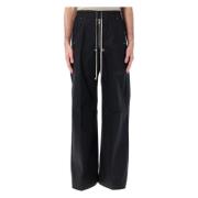 Rick Owens Svarta Bela Byxor Black, Herr