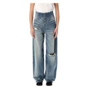 MM6 Maison Margiela Denim Rhianna Jeans Blue, Dam