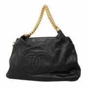 Chanel Vintage Pre-owned Laeder shoppers Black, Dam