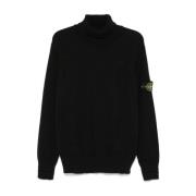 Stone Island Stilren Pullover Sweater Black, Herr