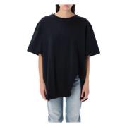 The Attico Stilren Oversized Tee Shirt Black, Dam