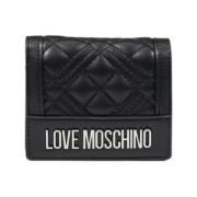 Love Moschino Svart Liten Plånbok Vår/Sommar Kollektion Black, Dam